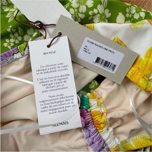Alemais NWT ELORA RUCHED ONE PIECE
SWIMSUIT XS - Picture 8 of 9